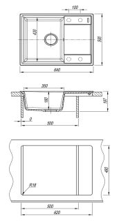 Кухонная мойка Lemark Imandra 640 9910022 жасмин